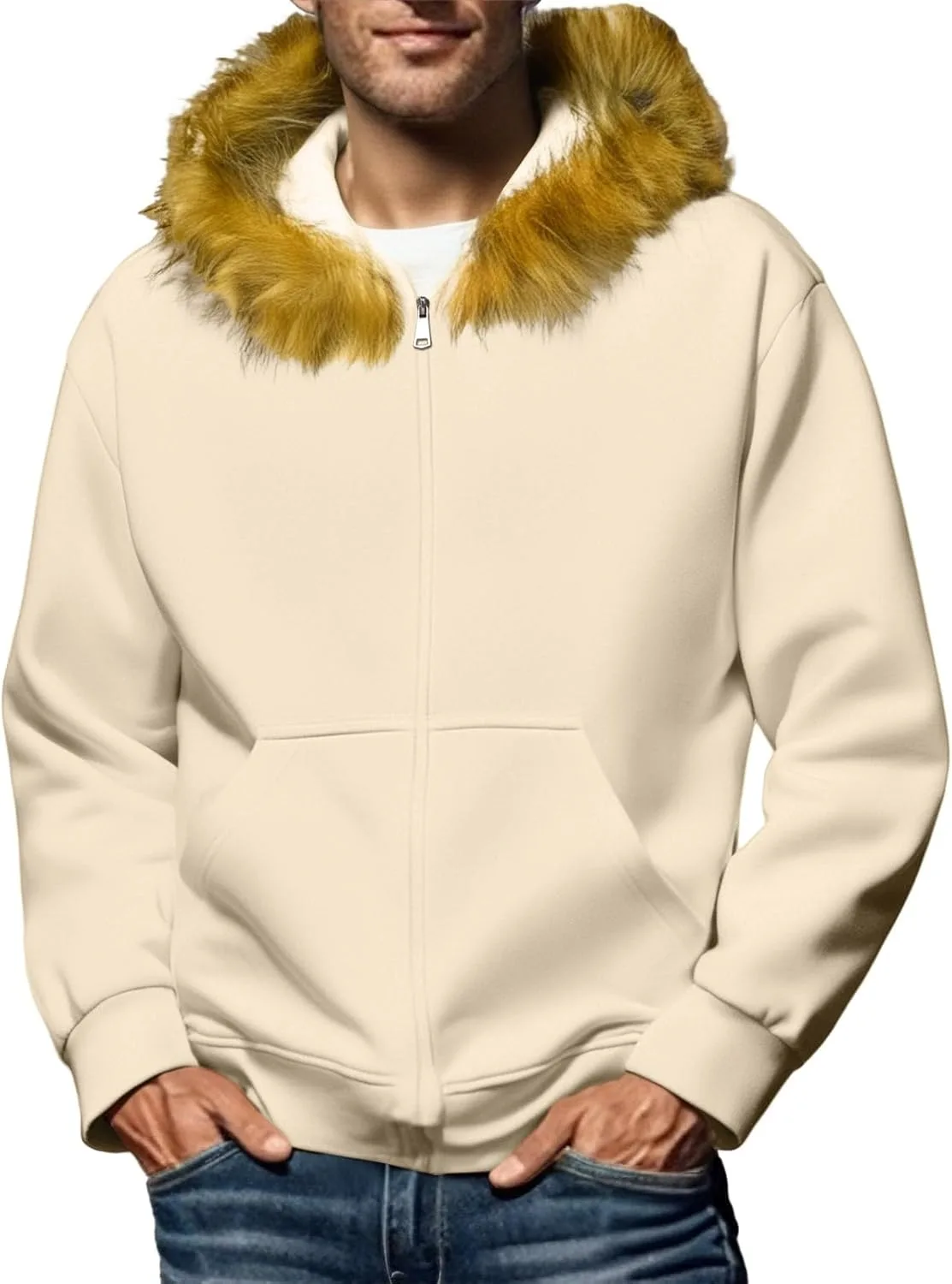 Мужская худи Y2k с молнией и искусственным мехом, легкая, в стиле хип-хоп
Мужская худи Y2k с молнией и искусственным мехом, легкая, в стиле хип-хоп