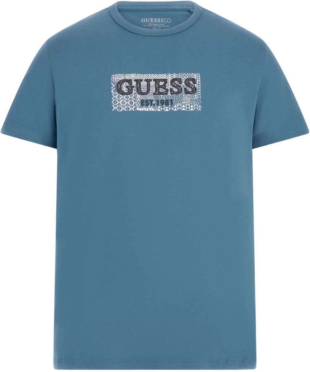 Мужская футболка Guess Eco с коротким рукавом Guess Box, Petroleum
Мужская футболка Guess Eco с коротким рукавом Guess Box, Petroleum