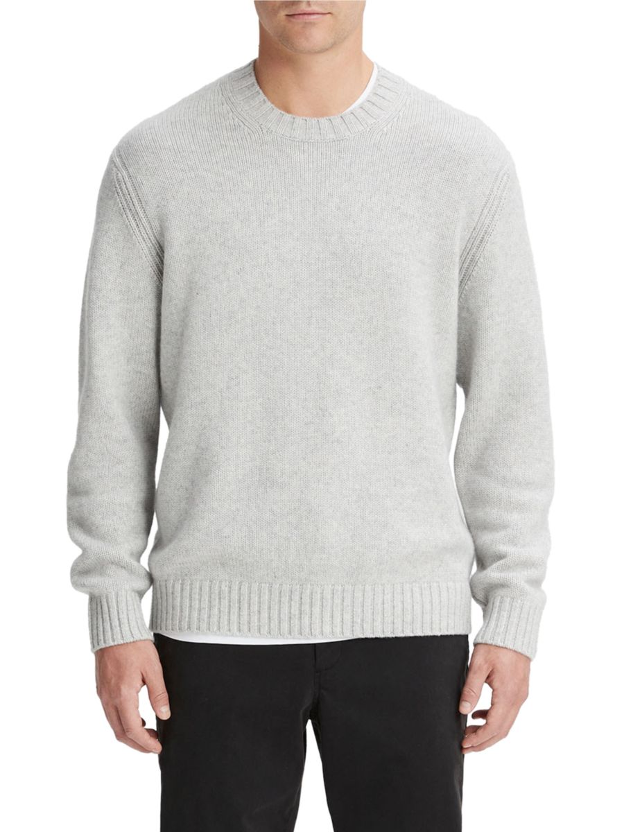 Свободный свитер из шерсти и кашемира Vince, светло-серый
Свободный свитер из шерсти и кашемира Vince, светло-серый