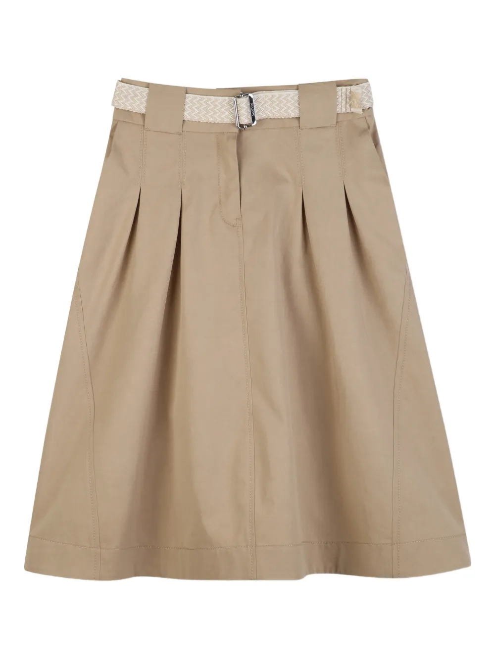 Плиссированная юбка с поясом Lanvin Enfant, бежевый
Плиссированная юбка с поясом Lanvin Enfant, бежевый