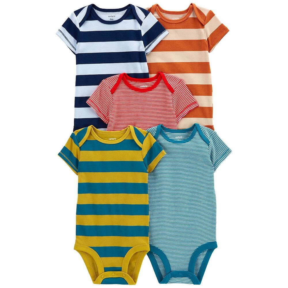 Комплект из 5 боди в полоску с короткими рукавами для мальчика Carter's, цвет Blue Red Stripes
Комплект из 5 боди в полоску с короткими рукавами для мальчика Carter's, цвет Blue Red Stripes