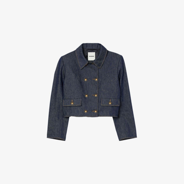 Куртка Sandro двубортная джинсовая, синий
Куртка Sandro двубортная джинсовая, синий