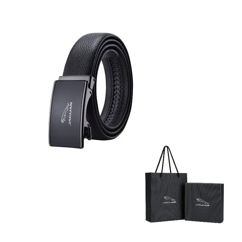 JAGUAR Мужской кожаный ремень с автоматической пряжкой, Black
JAGUAR Мужской кожаный ремень с автоматической пряжкой, Black