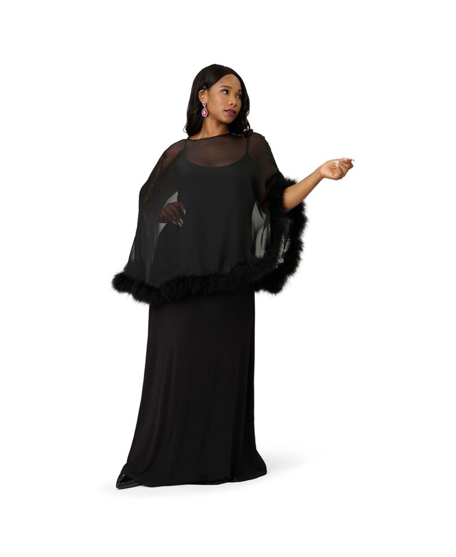 Женское макси-платье-накидка больших размеров Smak Parlour, Black
Женское макси-платье-накидка больших размеров Smak Parlour, Black