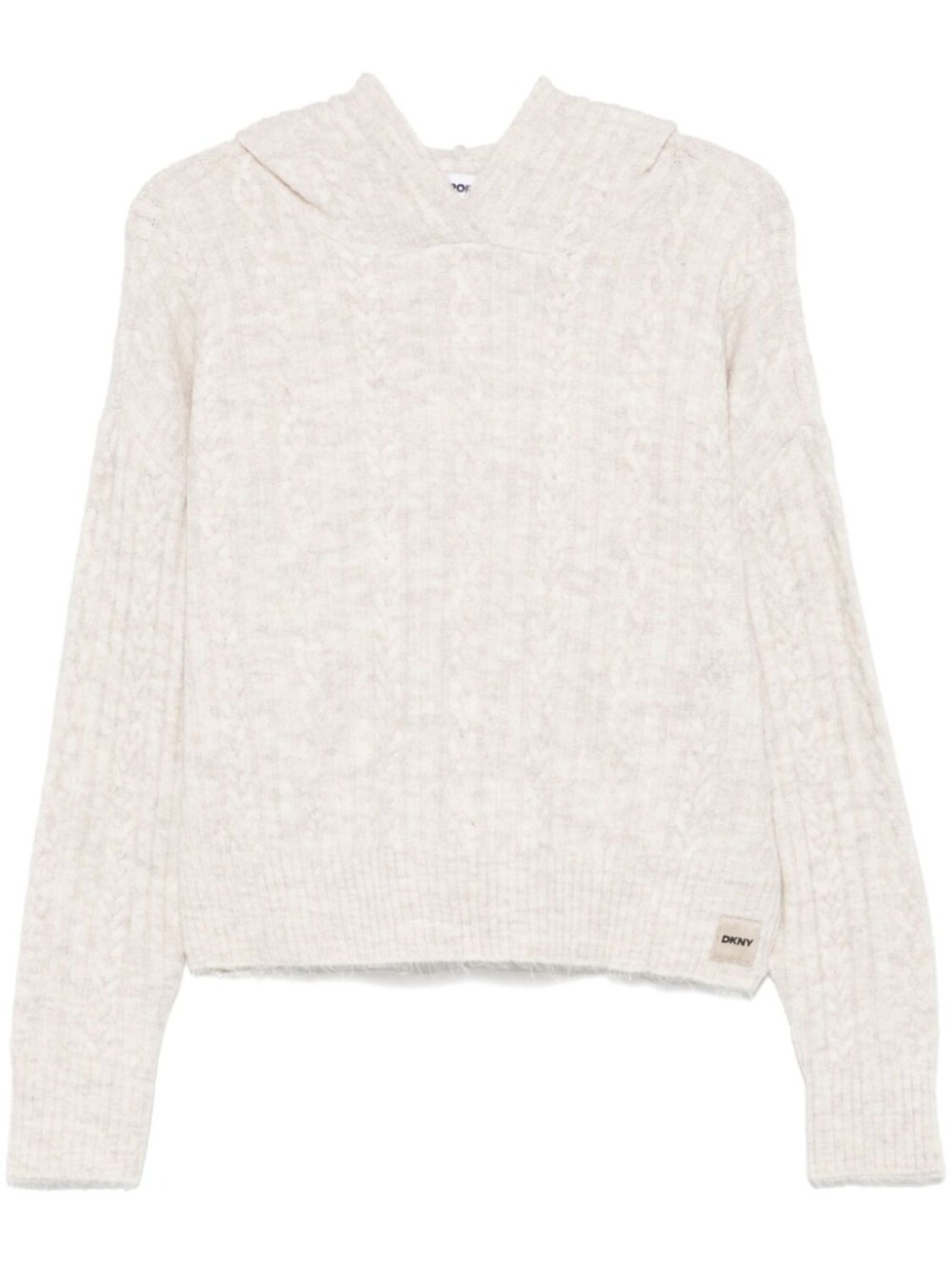 Толстовка с капюшоном DKNY с косичной вязкой, нейтральный
Толстовка с капюшоном DKNY с косичной вязкой, нейтральный