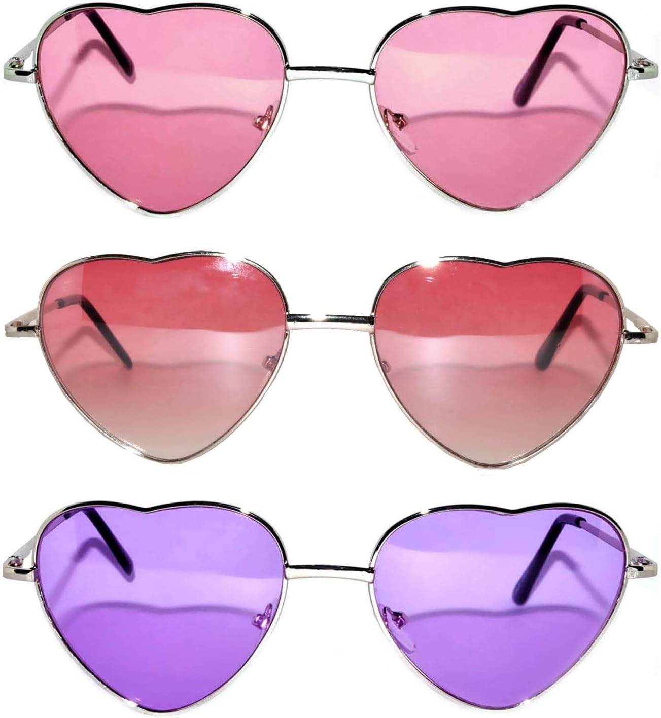 OWL 3 шт. Солнцезащитные очки в форме сердца для женщин, защита UV400, цветные линзы, металлическая оправа, солнцезащитные очки в форме сердца для женщин, Pink Tint, Pink Gradiant, Purple Tint
OWL 3 шт. Солнцезащитные очки в форме сердца для женщин, защита UV400, цветные линзы, металлическая оправа, солнцезащитные очки в форме сердца для женщин, Pink Tint, Pink Gradiant, Purple Tint
