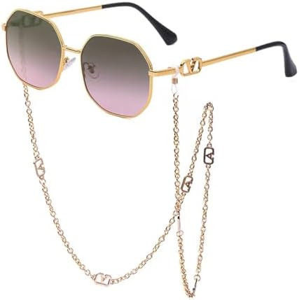 Мужские и женские панк-солнцезащитные очки в стиле ретро из сплава с многоугольными линзами, солнцезащитные очки для женщин с цепочкой и ремешком MTZJH, C5 Purple Pink
Мужские и женские панк-солнцезащитные очки в стиле ретро из сплава с многоугольными линзами, солнцезащитные очки для женщин с цепочкой и ремешком MTZJH, C5 Purple Pink