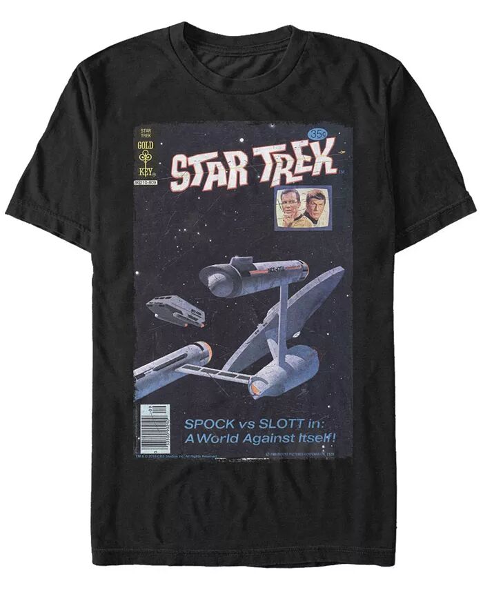 Мужская футболка с коротким рукавом в стиле ретро комикса Star Trek The Original Series Spock Vs. Slott Fifth Sun, черный
Мужская футболка с коротким рукавом в стиле ретро комикса Star Trek The Original Series Spock Vs. Slott Fifth Sun, черный