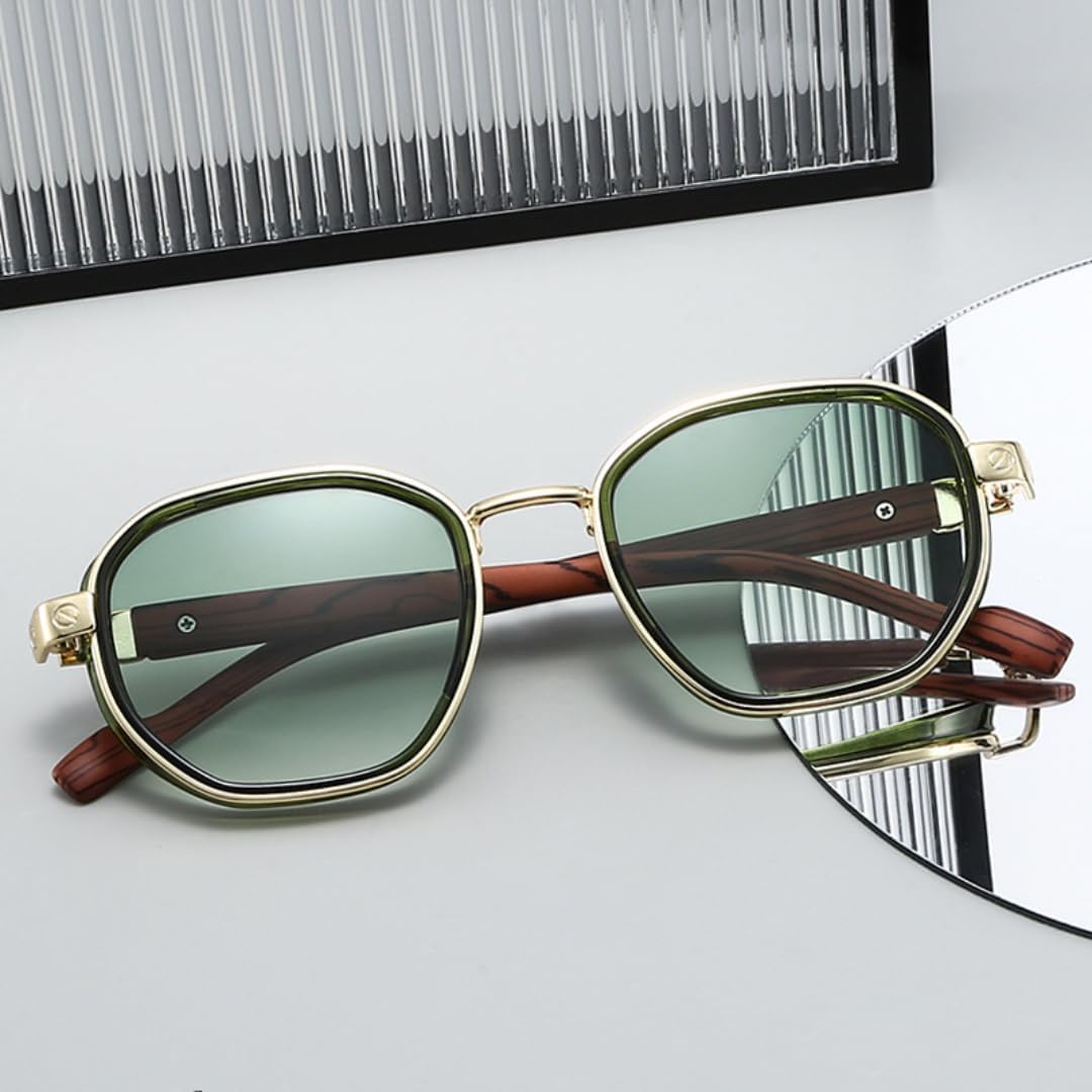 Модные круглые солнцезащитные очки для женщин и мужчин с защитой от УФ-излучения UV400, в стиле ретро с деревянными дужками, с градиентным переходом цвета TVTBBVV, Black Black
Модные круглые солнцезащитные очки для женщин и мужчин с защитой от УФ-излучения UV400, в стиле ретро с деревянными дужками, с градиентным переходом цвета TVTBBVV, Black Black