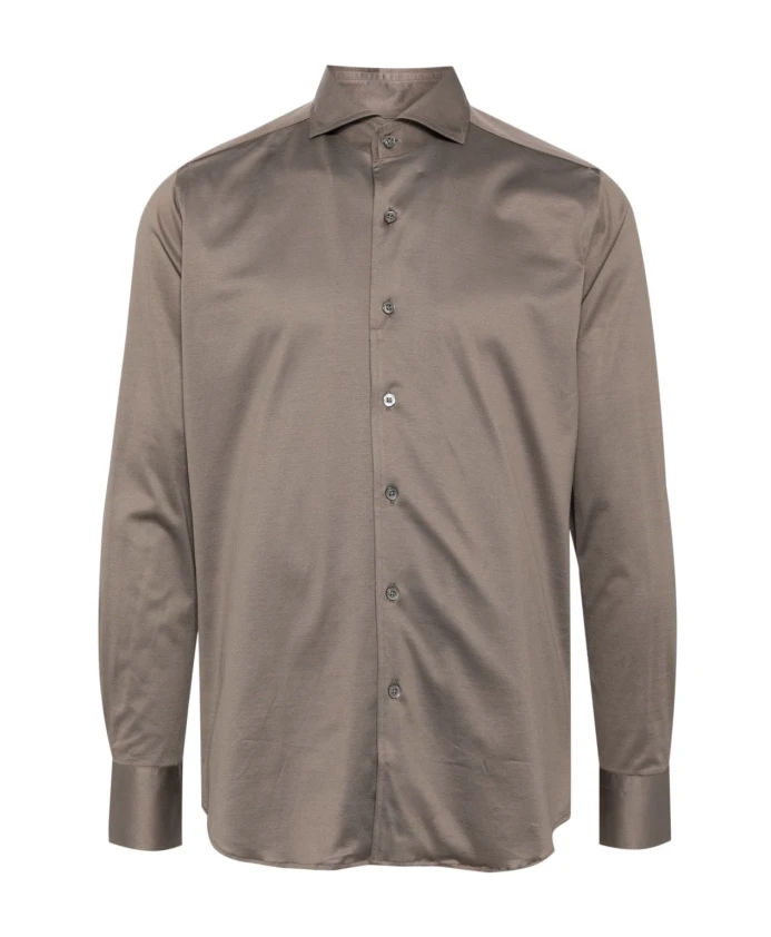 Футболка из хлопкового трикотажа стандартного кроя. Canali, серый
Футболка из хлопкового трикотажа стандартного кроя. Canali, серый