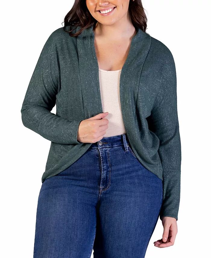 Длинный кардиган-болеро большого размера с открытым передом 24seven Comfort Apparel, зеленый
Длинный кардиган-болеро большого размера с открытым передом 24seven Comfort Apparel, зеленый
