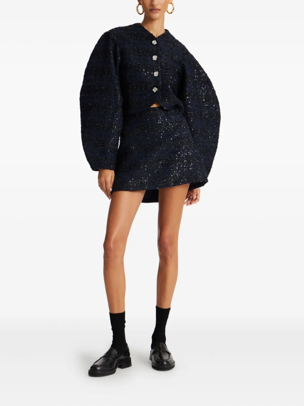 Юбка мини с пайетками ROTATE BIRGER CHRISTENSEN, синий
Юбка мини с пайетками ROTATE BIRGER CHRISTENSEN, синий