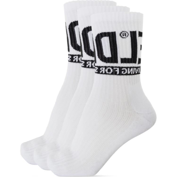 DIESEL Мужские носки Crew 3 пары белые
DIESEL Мужские носки Crew 3 пары белые