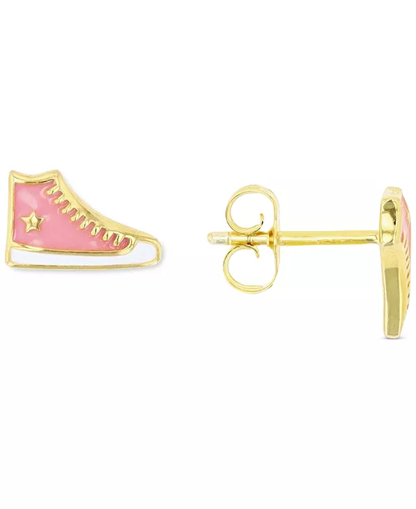 Серьги-Гвоздики в виде кроссовок из стерлингового серебра или 14-каратного золота поверх стерлингового серебра Macy'S, pink/gold
Серьги-Гвоздики в виде кроссовок из стерлингового серебра или 14-каратного золота поверх стерлингового серебра Macy'S, pink/gold