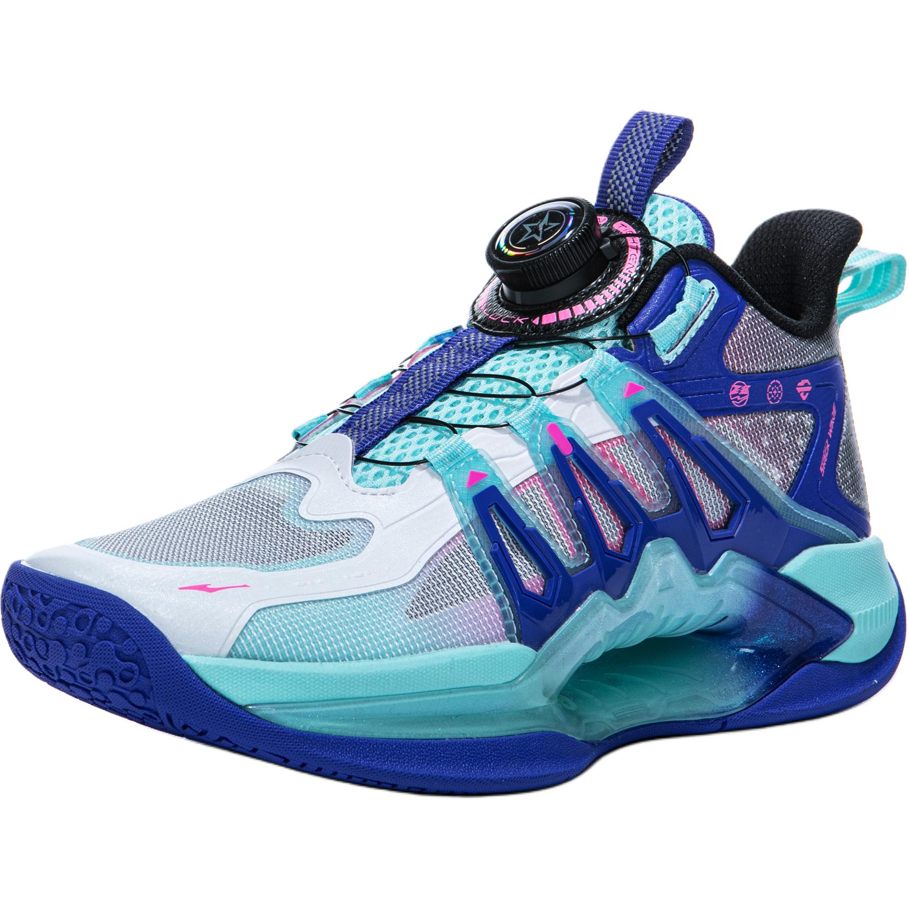 Износостойкие детские баскетбольные кроссовки среднего размера для подростков ERKE KIDS, белый/синий 
Износостойкие детские баскетбольные кроссовки среднего размера для подростков ERKE KIDS, белый/синий