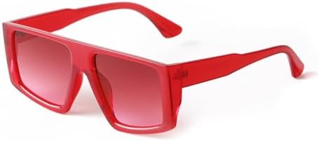 Модные красные солнцезащитные очки с плоской верхней частью для женщин и мужчин, прозрачная зеленая оправа, солнцезащитные очки-щитки, C4, один размер MTZJH, One Color
Модные красные солнцезащитные очки с плоской верхней частью для женщин и мужчин, прозрачная зеленая оправа, солнцезащитные очки-щитки, C4, один размер MTZJH, One Color