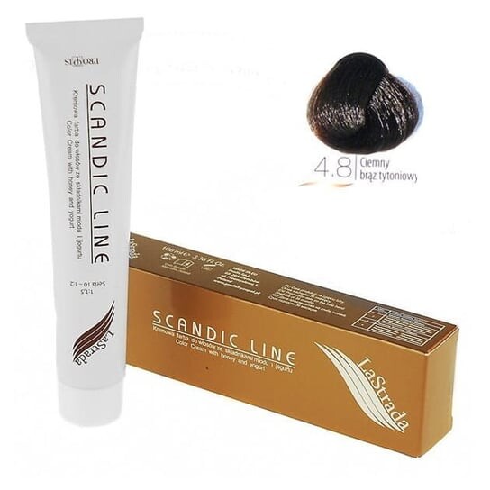 4.8 крем-краска для волос темно-табачно-коричневый Scandic Line LaStrada 100мл
4.8 крем-краска для волос темно-табачно-коричневый Scandic Line LaStrada 100мл