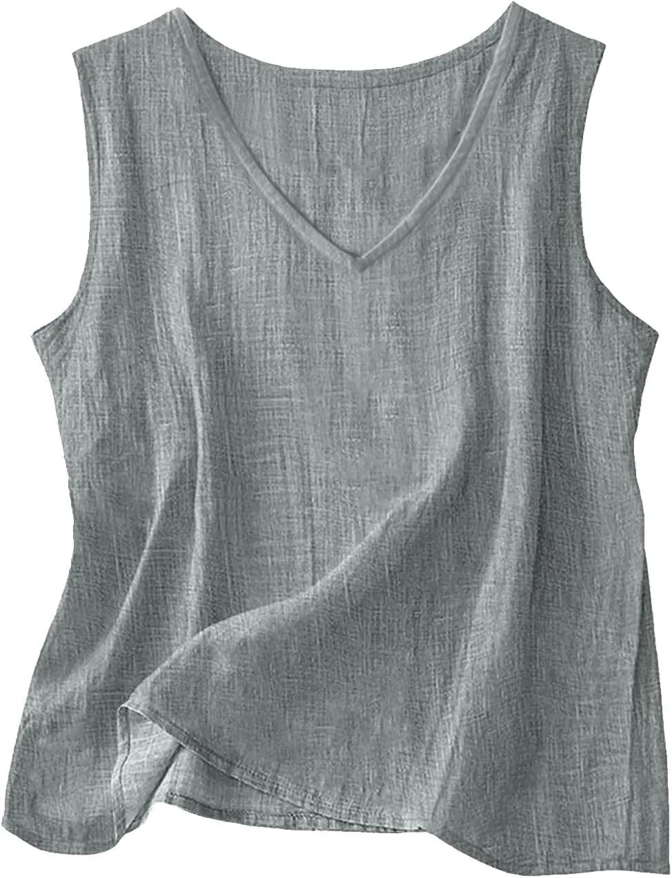Льняной топ для женщин свободного кроя без рукавов с V-образным вырезом Floleo
Льняной топ для женщин свободного кроя без рукавов с V-образным вырезом Floleo
