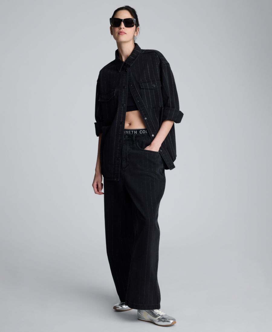 Женская рубашка-рубашка с длинным рукавом Kenneth Cole, Nickel/Silver Stripe
Женская рубашка-рубашка с длинным рукавом Kenneth Cole, Nickel/Silver Stripe