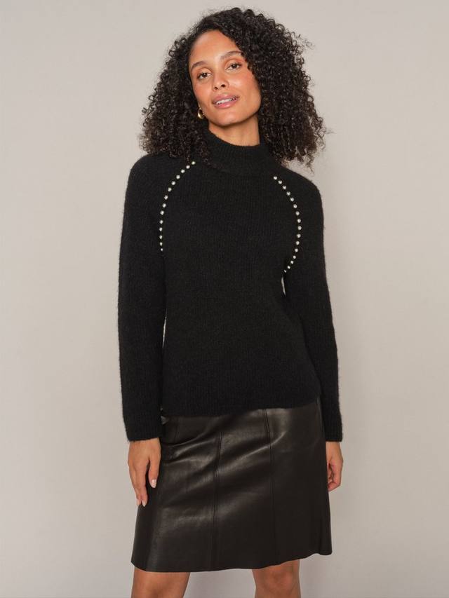 Джемпер из богатой шерсти с бисером zora MOS MOSH, черный
Джемпер из богатой шерсти с бисером zora MOS MOSH, черный