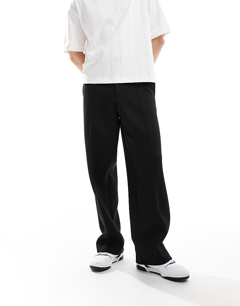 ASOS DESIGN – черные элегантные широкие брюки из блестящего материала
ASOS DESIGN – черные элегантные широкие брюки из блестящего материала