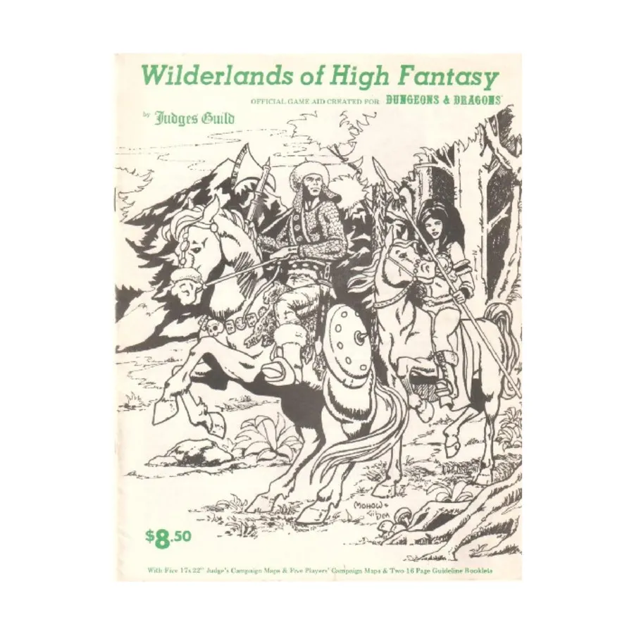 Модуль Wilderlands of High Fantasy (1st Printing), Dungeons & Dragons Fantasy Modules (W - Z) (Judges Guild)
Модуль Wilderlands of High Fantasy (1st Printing), Dungeons & Dragons Fantasy Modules (W - Z) (Judges Guild)