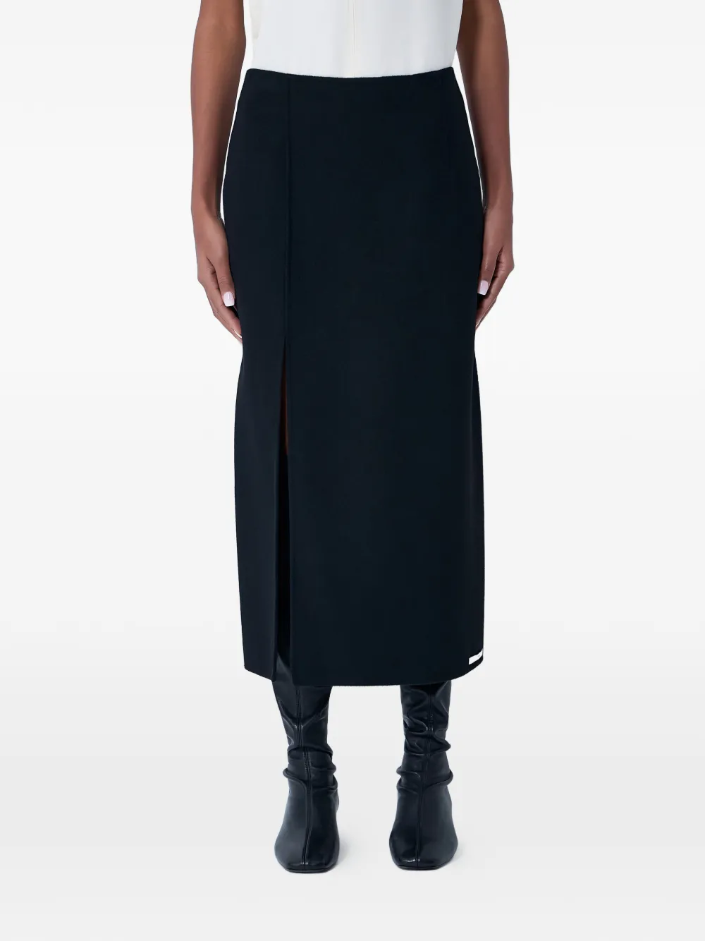 Миди-юбка с разрезом Sportmax, черный
Миди-юбка с разрезом Sportmax, черный