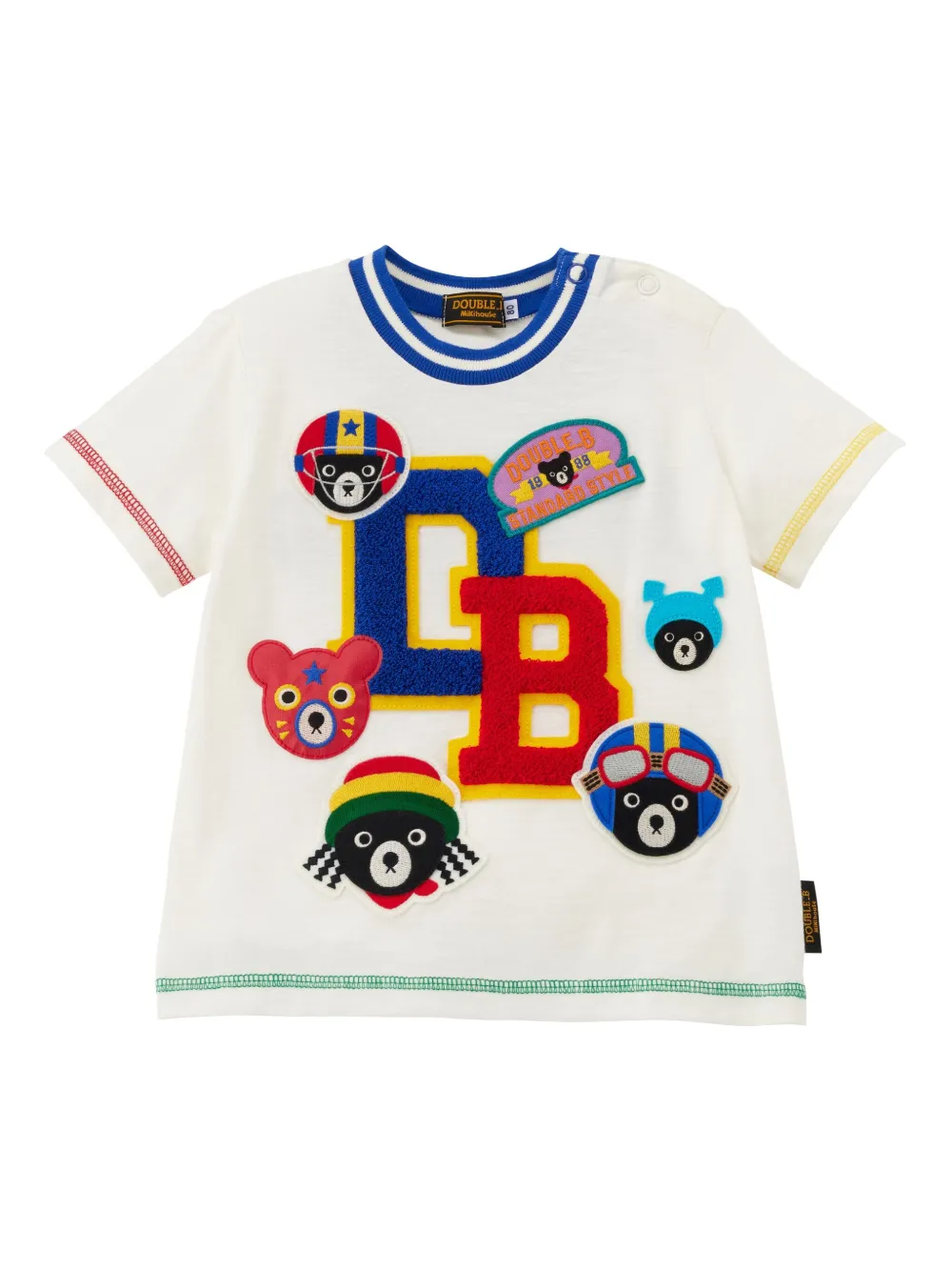 Футболка с медведем Miki House, белый
Футболка с медведем Miki House, белый