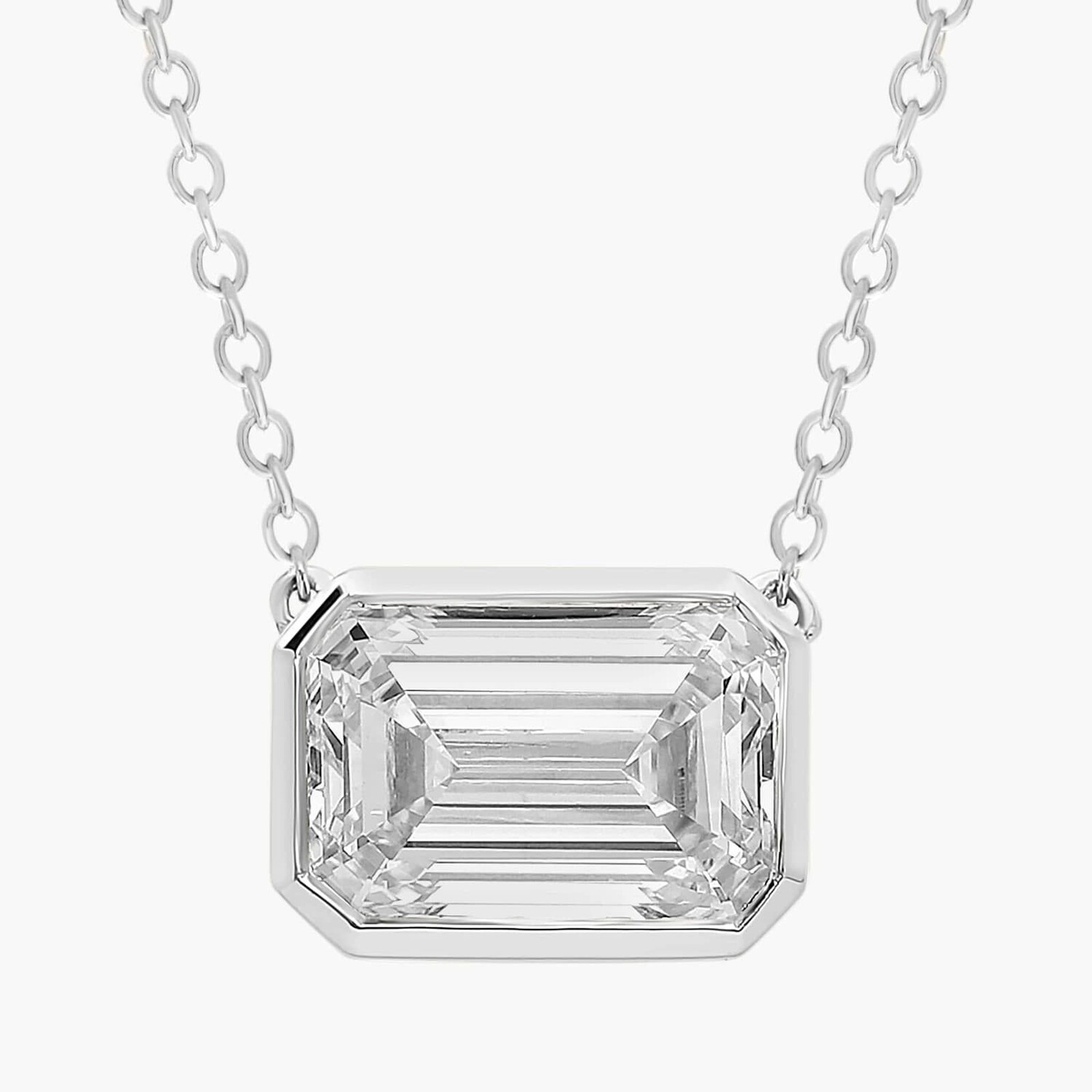 Подвеска East West с выращенными в лаборатории бриллиантами изумрудной огранки из белого золота 14 карат (3 карата, двойной - FG / VS2-SI1) Blue Nile
Подвеска East West с выращенными в лаборатории бриллиантами изумрудной огранки из белого золота 14 карат (3 карата, двойной - FG / VS2-SI1) Blue Nile