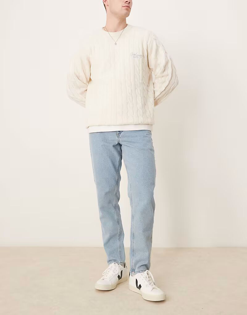 Зауженные джинсы, средне-синие Asos Design
Зауженные джинсы, средне-синие Asos Design