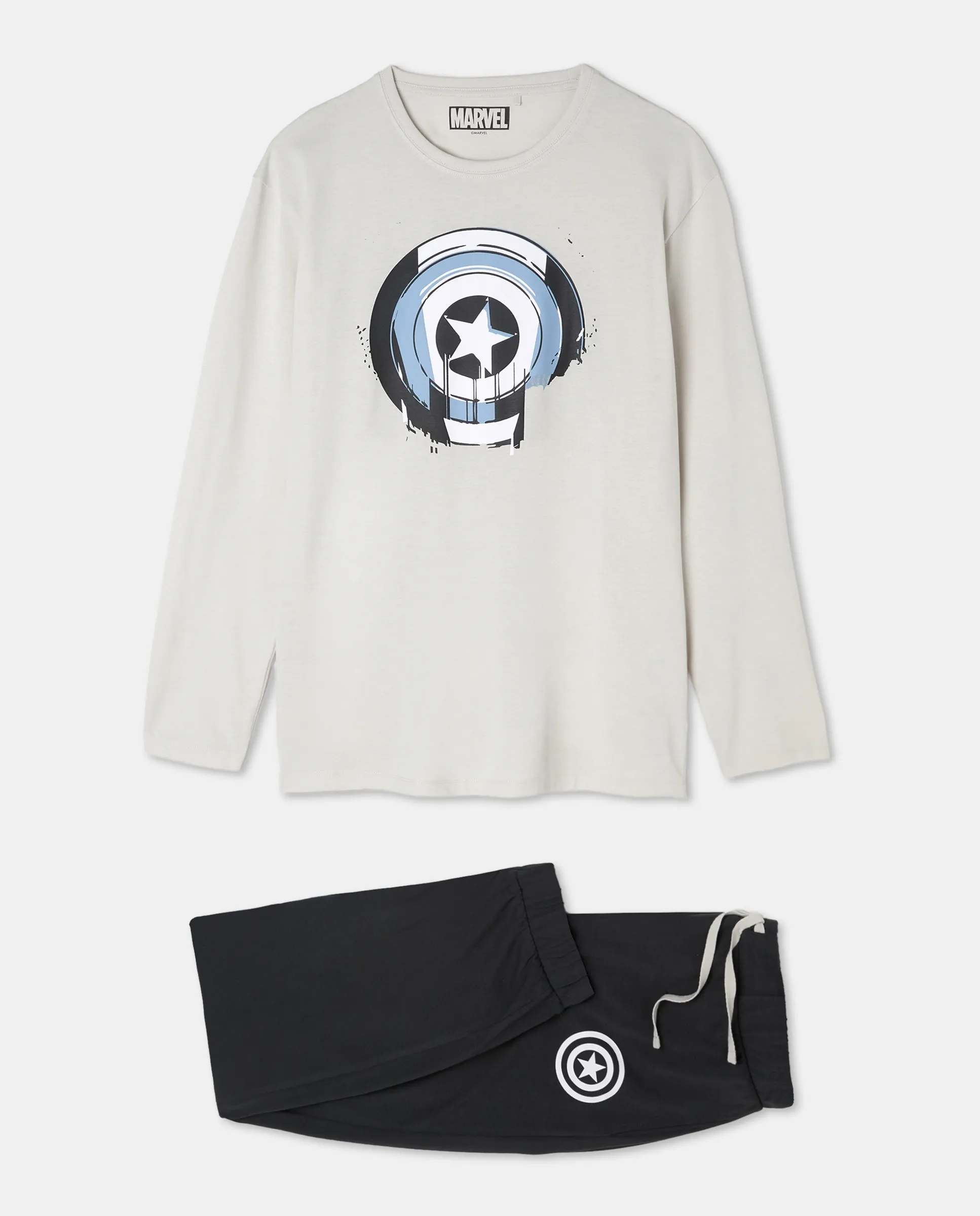 Мужская пижама из джерси с длинным рукавом, лицензия Marvel Easy Wear, песочный
Мужская пижама из джерси с длинным рукавом, лицензия Marvel Easy Wear, песочный