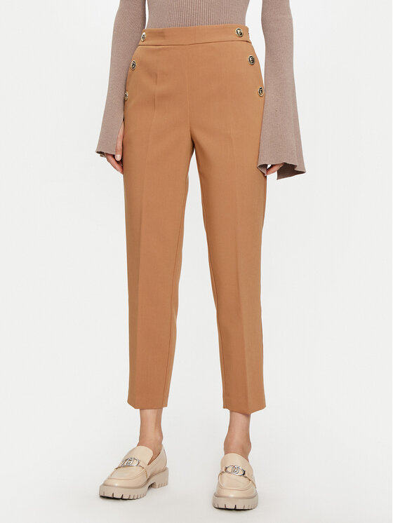 Тканевые брюки прямого кроя Lola Casademunt By Maite, коричневый 
Тканевые брюки прямого кроя Lola Casademunt By Maite, коричневый