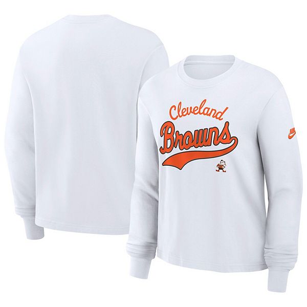 Женская белая футболка Cleveland Browns Essential с длинным рукавом Nike
Женская белая футболка Cleveland Browns Essential с длинным рукавом Nike