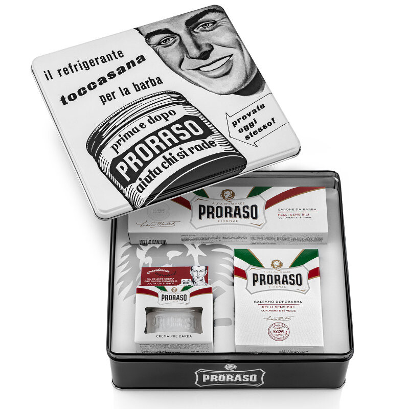 Proraso Vintage Selection Toccasana, Мужской набор для бритья для чувствительной кожи 
Proraso Vintage Selection Toccasana, Мужской набор для бритья для чувствительной кожи