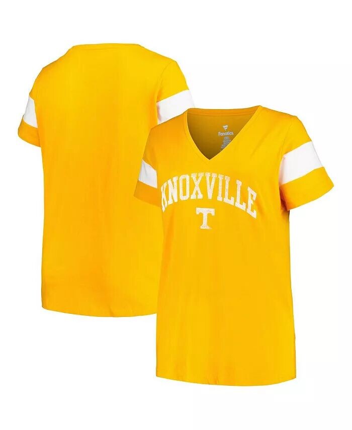 Женская футболка с v-образным вырезом и рукавами в полоску Heather Tennessee Orange Tennessee Volunteers большого размера Profile
Женская футболка с v-образным вырезом и рукавами в полоску Heather Tennessee Orange Tennessee Volunteers большого размера Profile