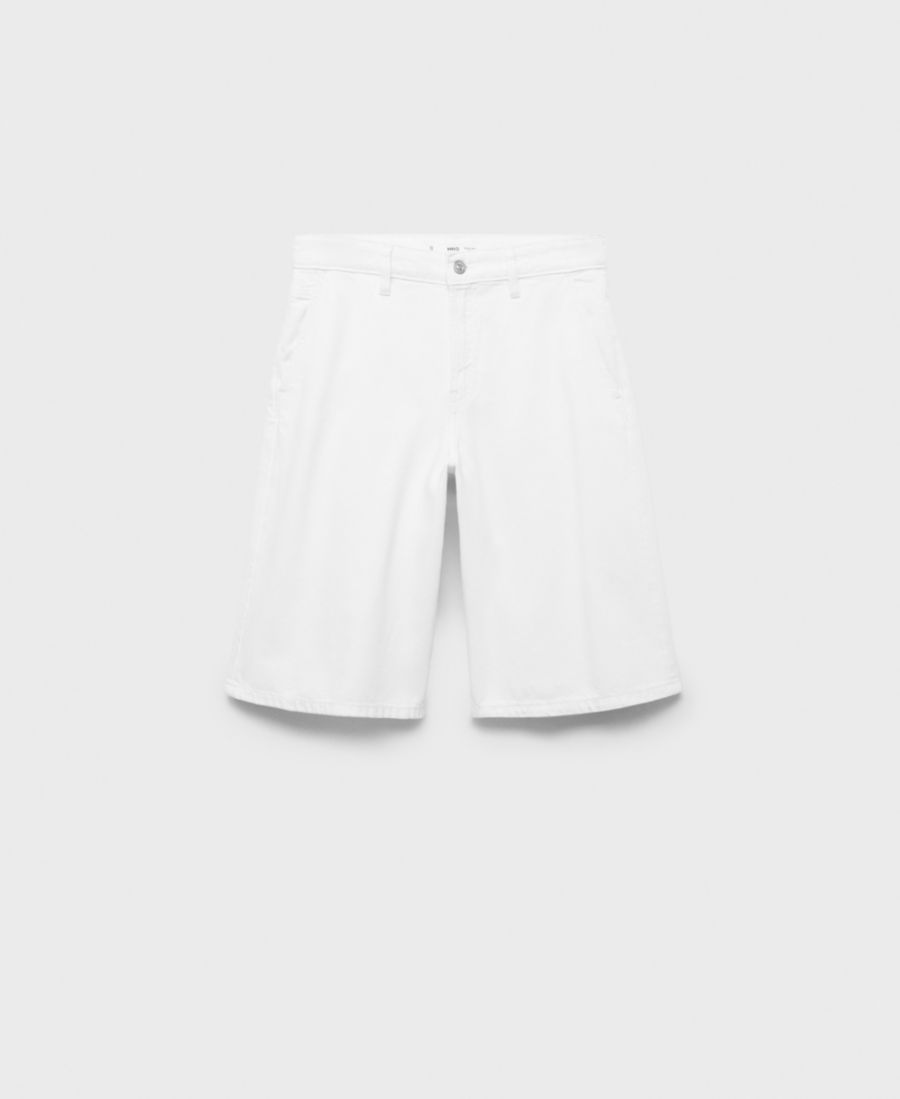 Женские джинсовые шорты прямого кроя MANGO, White
Женские джинсовые шорты прямого кроя MANGO, White