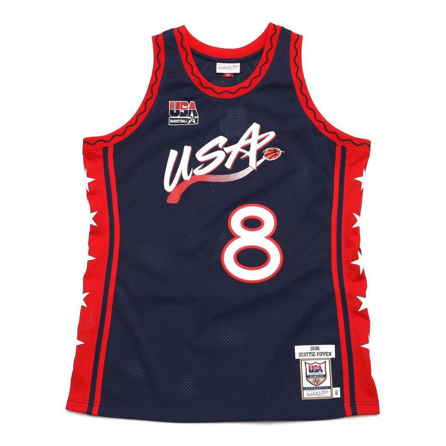 Джерси Mitchell & Ness Team USA 1996-97 Jerseys 'Scottie Pippen 8', темно-синий
Джерси Mitchell & Ness Team USA 1996-97 Jerseys 'Scottie Pippen 8', темно-синий