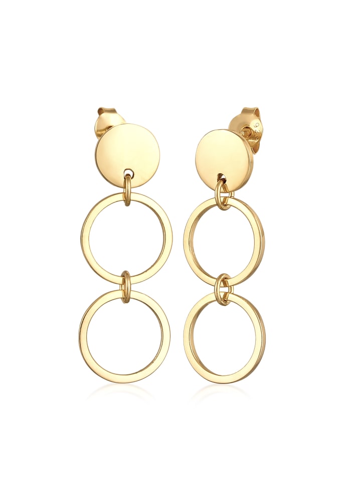 Elli Серьги из серебра 925 пробы с геометрическим узором в виде круга и диска в золотом исполнении
Elli Серьги из серебра 925 пробы с геометрическим узором в виде круга и диска в золотом исполнении