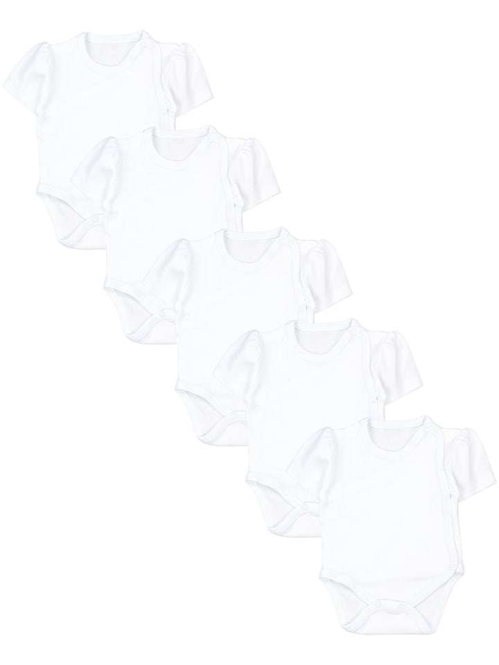 TupTam Комплект из 5 боди с короткими рукавами для девочки, белого цвета
TupTam Комплект из 5 боди с короткими рукавами для девочки, белого цвета
