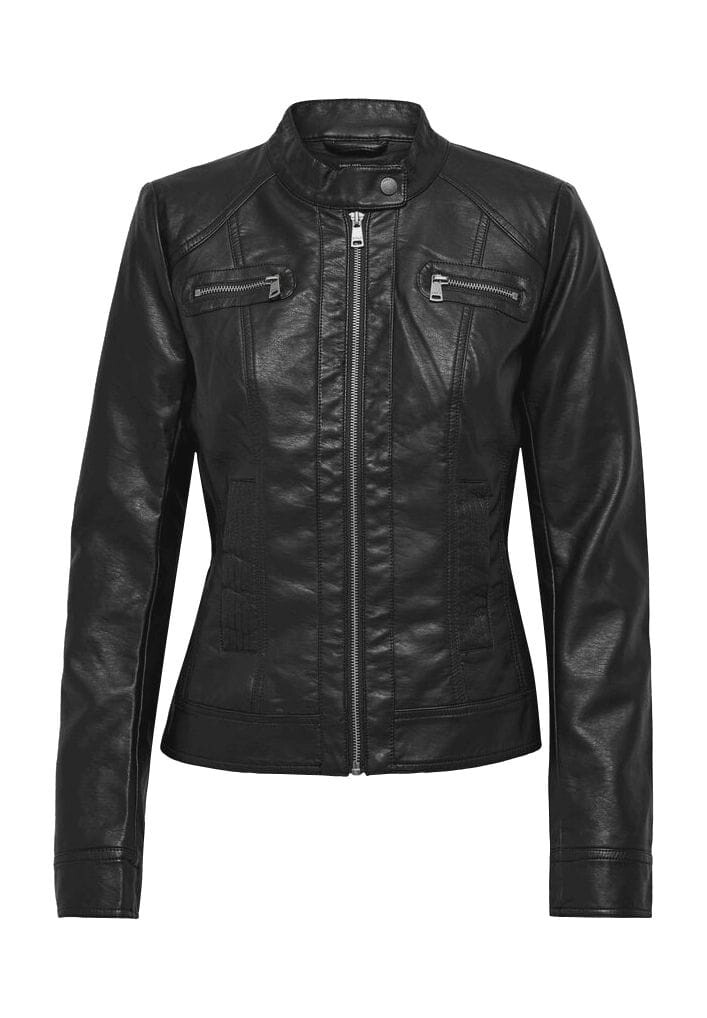 Куртка косуха, воротник стойка, женская ONLY, черный
Куртка косуха, воротник стойка, женская ONLY, черный