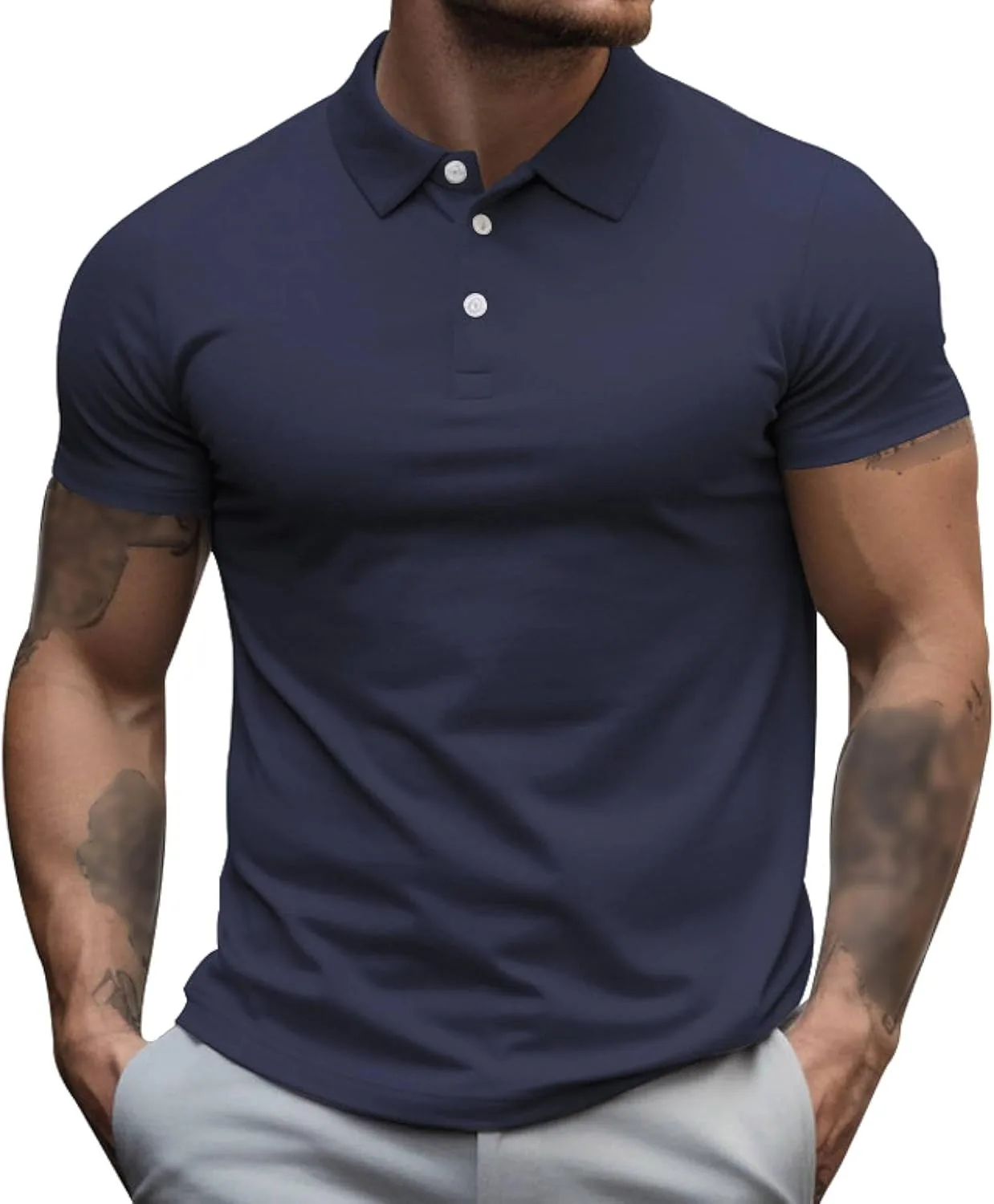 Мужская поло для гольфа с коротким рукавом QOAAIE
Мужская поло для гольфа с коротким рукавом QOAAIE