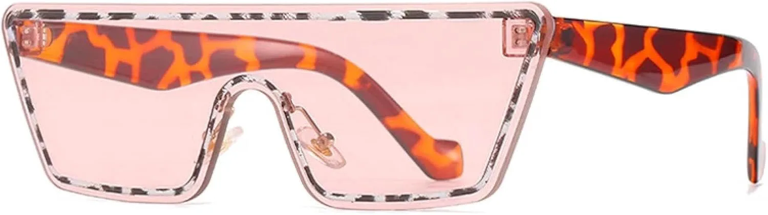 Модные цельные солнцезащитные очки для женщин и мужчин в стиле ретро, летние очки для путешествий, очки с защитой от УФ-излучения UV400 TKKTLLT, Leopard Pink
Модные цельные солнцезащитные очки для женщин и мужчин в стиле ретро, летние очки для путешествий, очки с защитой от УФ-излучения UV400 TKKTLLT, Leopard Pink