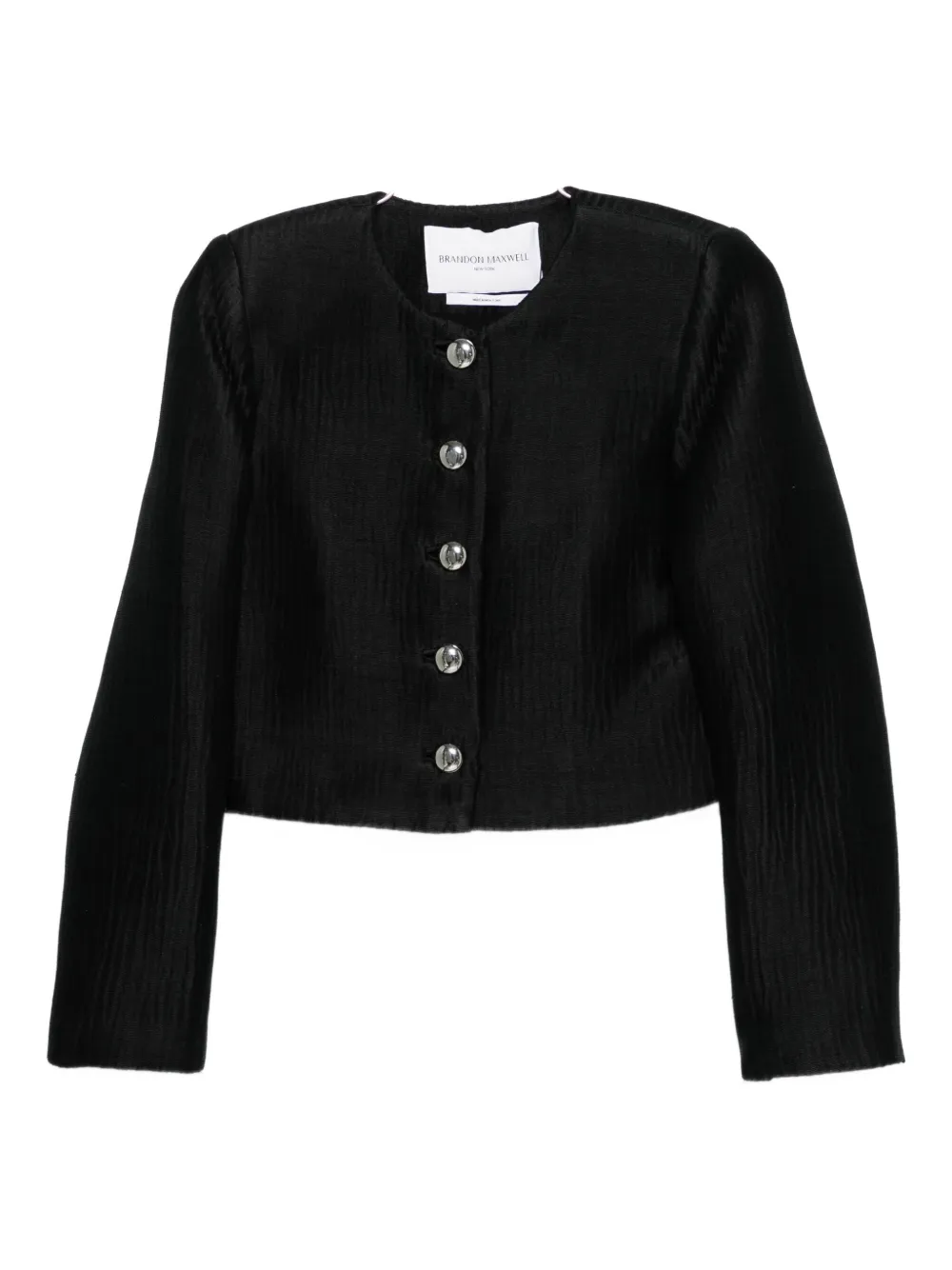 Однобортный пиджак с застежкой на пуговицы спереди Brandon Maxwell, черный
Однобортный пиджак с застежкой на пуговицы спереди Brandon Maxwell, черный