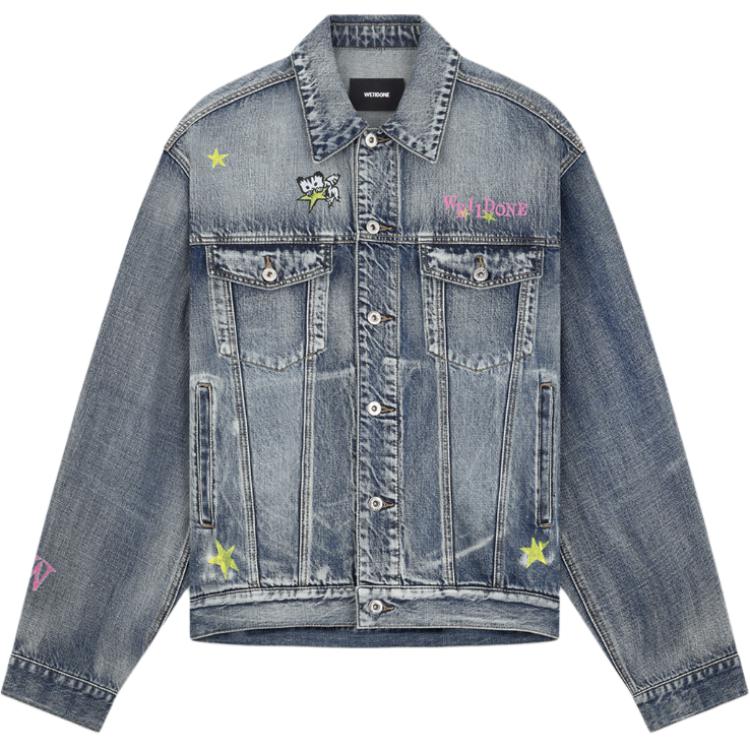 WE11DONE Джинсовая куртка унисекс голубая, Blue
WE11DONE Джинсовая куртка унисекс голубая, Blue