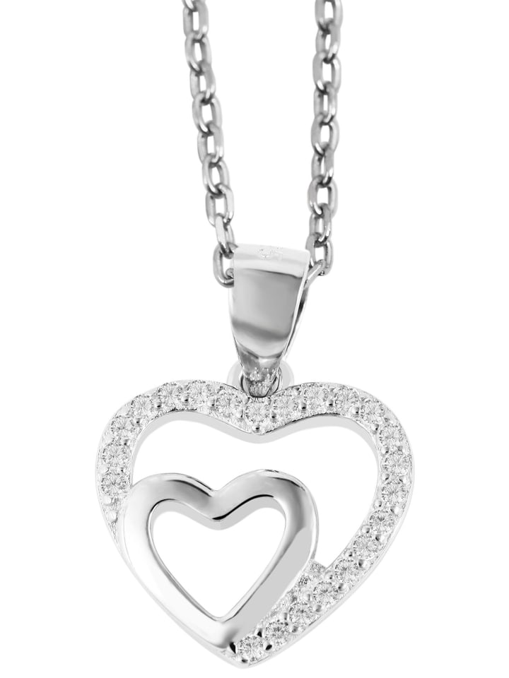 Adeliás Женский кулон - Сердце. Кулон в форме сердца из серебра 925 пробы с кубическим цирконием в серебряной оправе
Adeliás Женский кулон - Сердце. Кулон в форме сердца из серебра 925 пробы с кубическим цирконием в серебряной оправе
