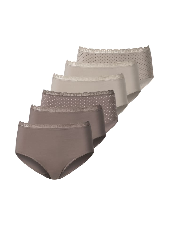 Vivance Трусики с высокой талией, бежево-серого цвета
Vivance Трусики с высокой талией, бежево-серого цвета