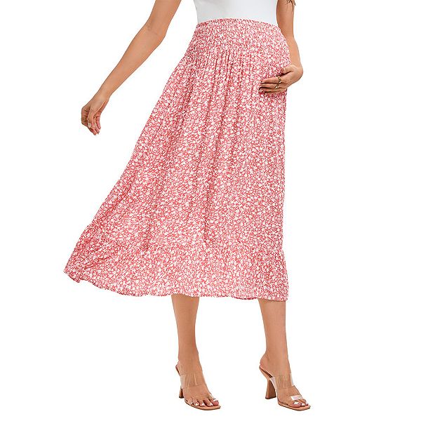 Юбка для беременных с высокой талией, рюшами и ярусами, повседневная, в стиле бохо Kojooin, Pink
Юбка для беременных с высокой талией, рюшами и ярусами, повседневная, в стиле бохо Kojooin, Pink