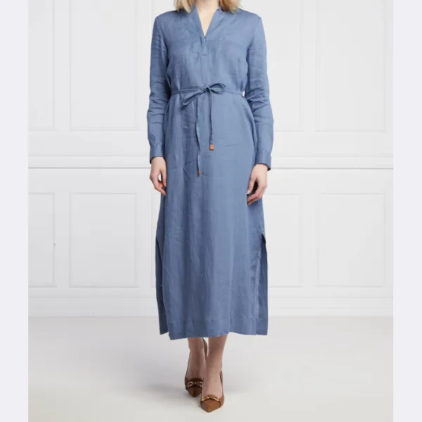 Льняное желтое платье Marella, синий
Льняное желтое платье Marella, синий