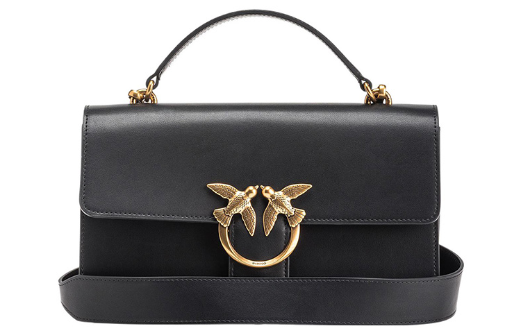 Кожаная сумка через плечо женская черная PINKO
Кожаная сумка через плечо женская черная PINKO