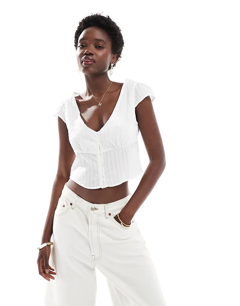 Рубашка Cotton On с короткими рукавами и застежкой на пуговицы белого цвета Cotton On
Рубашка Cotton On с короткими рукавами и застежкой на пуговицы белого цвета Cotton On